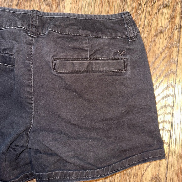 American Eagle Junior Women’s Washed Out Black Shorts Size 00 - Picture 6 of 10